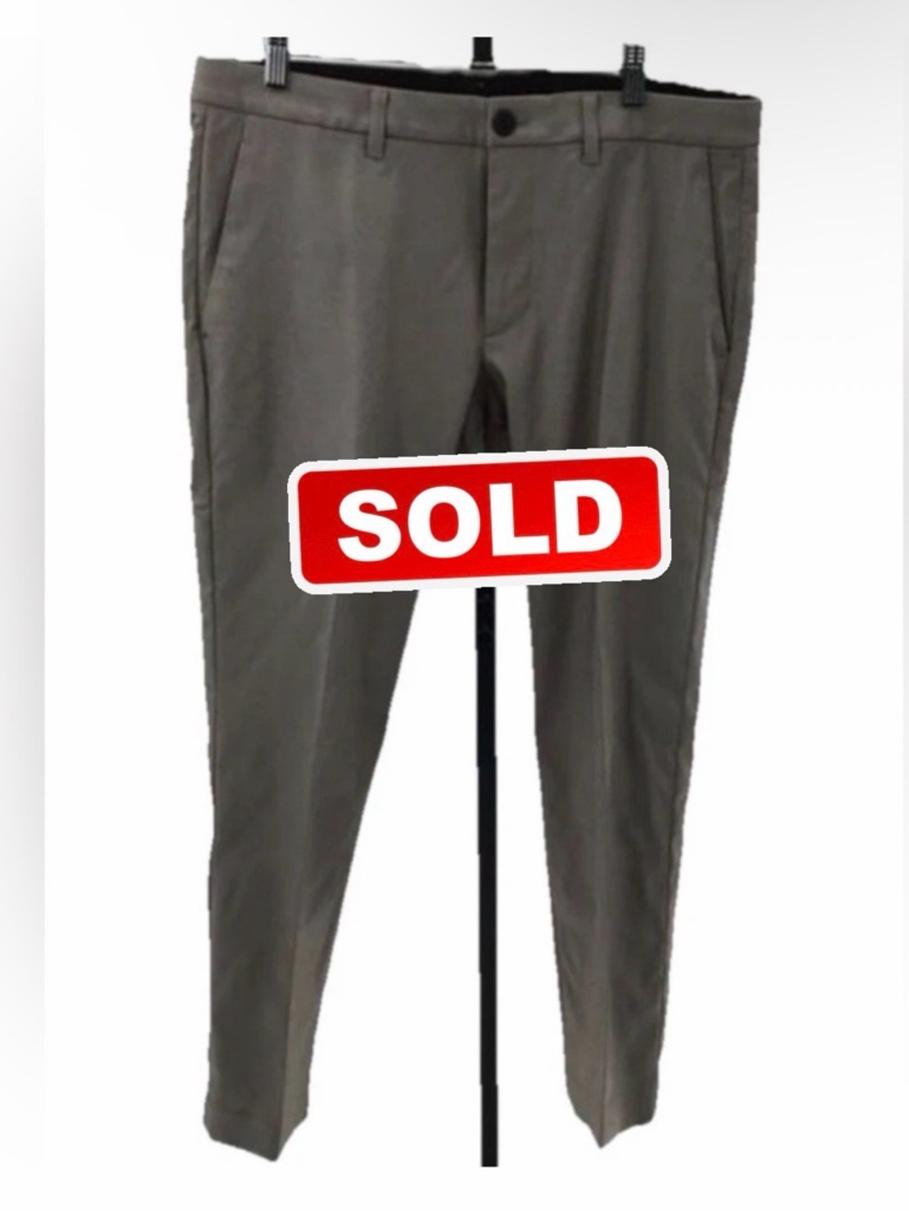 Bonobos Mens Yarn Dye Tech 33x32 Pleated Gray Athletic Fit Performance Pant NWT